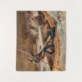 “Forel vissen” Westerse kunst van Frank Feller Wandkleed (Voorkant)