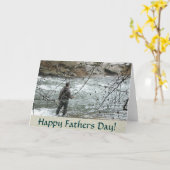 Forel Visser Vaders Dag Kaart (Gele Bloem)