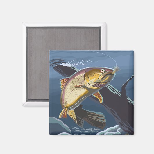 Forel Vist doorsnede 2 Magneet (Voorkant / Achterkant)