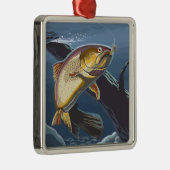 Forel Vist doorsnede 2 Metalen Ornament (Rechts)