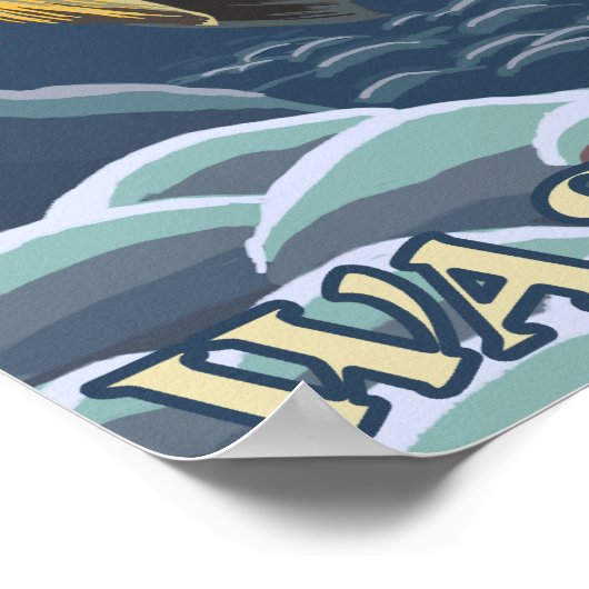 forel Vist dwars door - Washington Poster (Hoek)