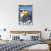 Forel Vist dwarsdoorsnede - Anchorage, Alaska Canvas Afdruk (Insitu (Slaapkamer))