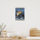 forel Vist dwarsdoorsnede - Clackamas, Poster (Keuken)
