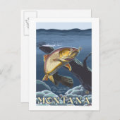 Forel Vist dwarsdoorsnede — Montana Briefkaart (Voorkant / Achterkant)