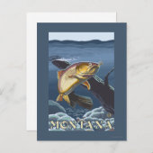 Forel Vist dwarsdoorsnede — Montana Briefkaart (Voorkant / Achterkant)