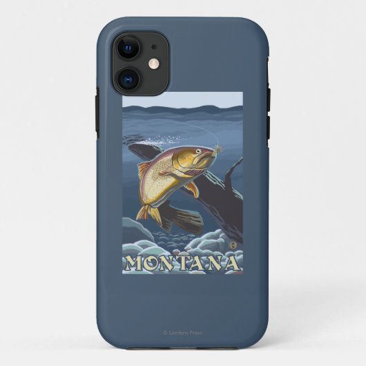 Forel Vist dwarsdoorsnede — Montana Case-Mate iPhone Case (Achterkant)