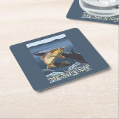 Forel Vist dwarsdoorsnede — Montana Kartonnen Onderzetters (Schuin)