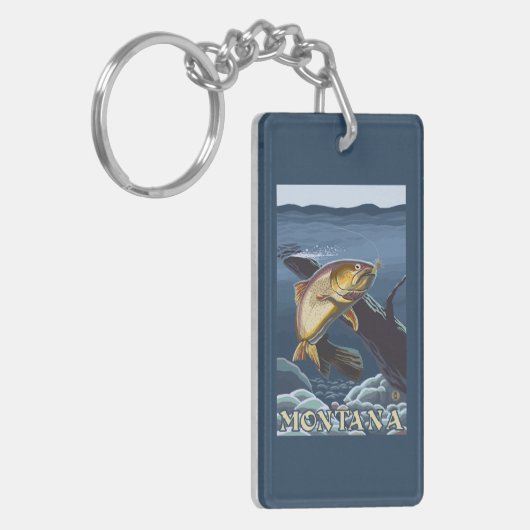 Forel Vist dwarsdoorsnede — Montana Sleutelhanger (Voorkant Links)