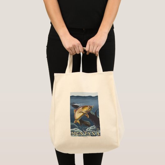 Forel Vist dwarsdoorsnede — Montana Tote Bag (Voorkant (product))