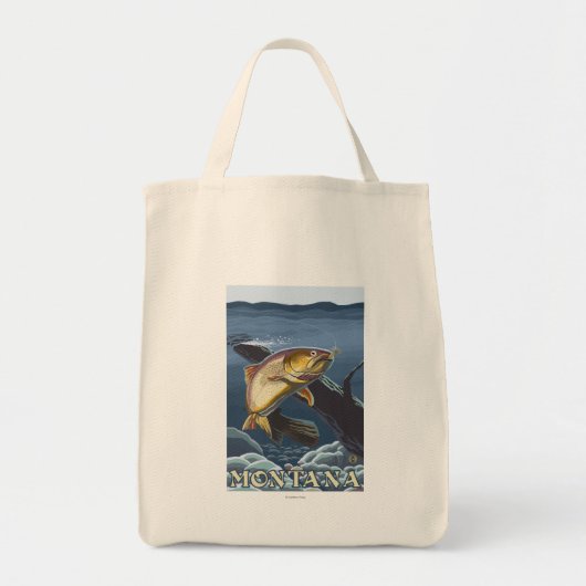 Forel Vist dwarsdoorsnede — Montana Tote Bag (Voorkant)
