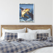 Forel Vist dwarsdoorsnede - Monteer Baker, WA Canvas Afdruk (Insitu (Slaapkamer))