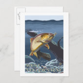 forel Vist dwarsdoorsnede - West-geelsteen, Briefkaart (Voorkant / Achterkant)