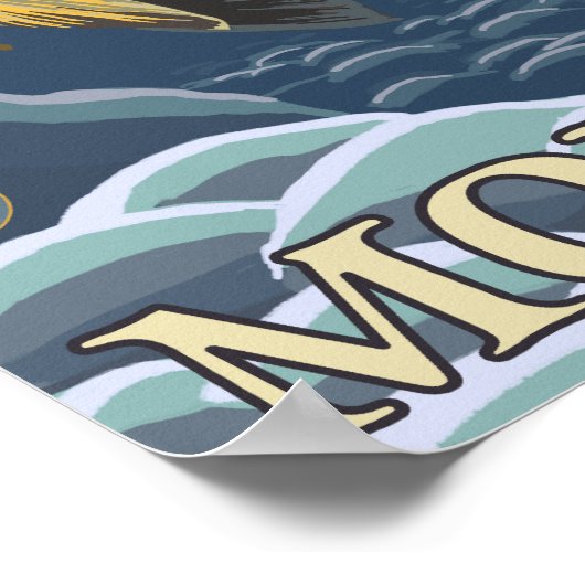 Forel Vist kruispunt 3 Poster (Hoek)