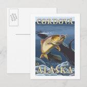Forel Vist kruissectie - Cordova, Alaska Briefkaart (Voorkant / Achterkant)