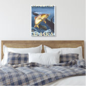 Forel Vist kruissectie - Latouche, Alaska Canvas Afdruk (Insitu (Slaapkamer))
