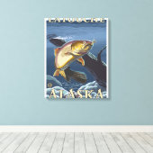 Forel Vist kruissectie - Latouche, Alaska Canvas Afdruk (Insitu (Houten vloer))