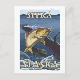 Forel Vist kruissectie - Sitka, Alaska Briefkaart