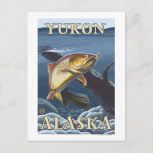 Forel Vist kruissectie - Yukon, Alaska Briefkaart