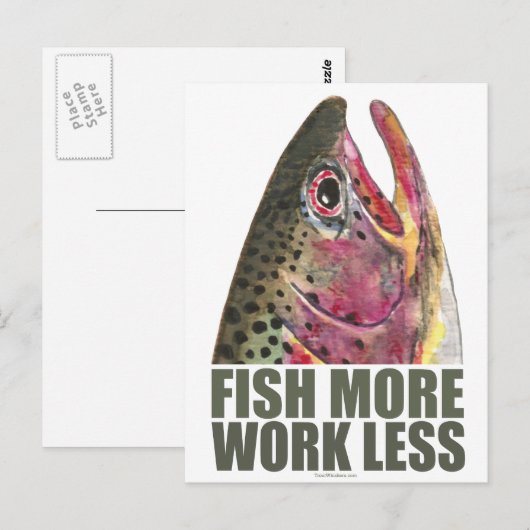 forel Vist meer Briefkaart (Voorkant / Achterkant)