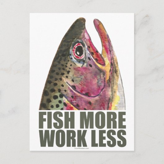 forel Vist meer Briefkaart (Voorkant)