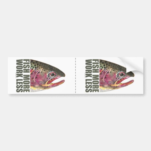 forel Vist meer Bumpersticker (Voorkant)