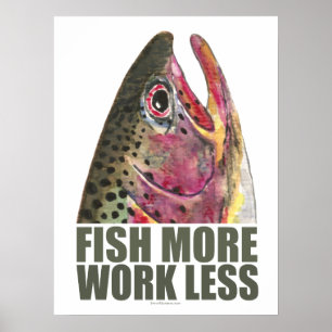 forel Vist meer Poster