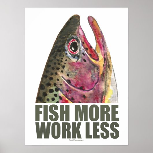 forel Vist meer Poster (Voorkant)