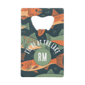 Forel Vist Monogram Creditkaart Flessenopener (Voorkant)