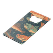 Forel Vist Monogram Creditkaart Flessenopener (Achterkant Gekanteld)