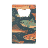 Forel Vist Monogram Creditkaart Flessenopener (Achterkant)