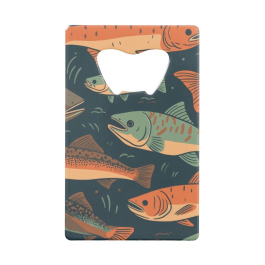 Forel Vist Monogram Creditkaart Flessenopener (Achterkant)