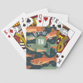 Forel Vist Monogram Pokerkaarten (Achterkant)