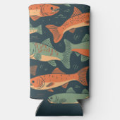 Forel Vist Monogram Seltzer Blikjeskoeler (Achterkant)