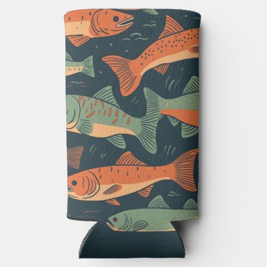 Forel Vist Monogram Seltzer Blikjeskoeler (Achterkant)