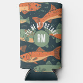 Forel Vist Monogram Seltzer Blikjeskoeler (Voorkant)