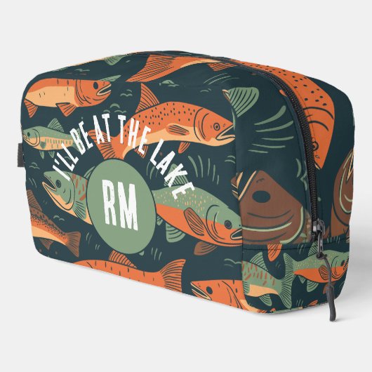 Forel Vist Monogram Toilettasje (Rechterhoek)