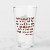 Forel Vist Pint Glass Glas (Achterkant)