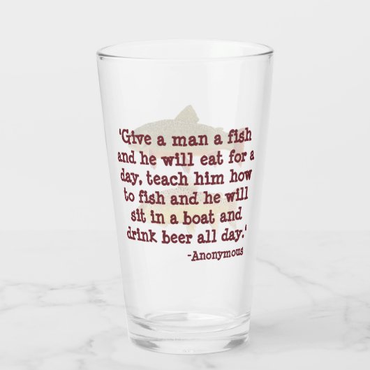 Forel Vist Pint Glass Glas (Achterkant)