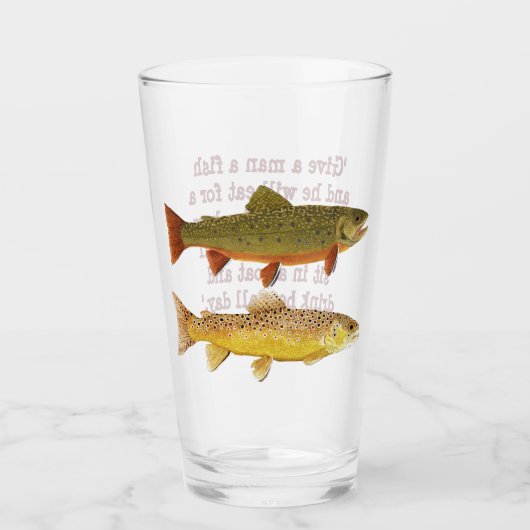 Forel Vist Pint Glass Glas (Voorkant)
