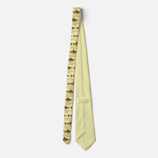 Forel, Vist Quote Izak Walton Stropdas (Achterkant)