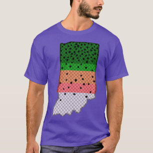 Forel Vist regenboogforelpatroon in de staat India T-shirt