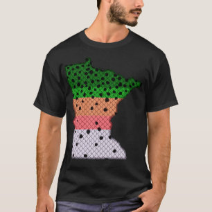 Forel Vist Regenboogforelpatroon Minnesota Stat T-shirt