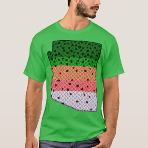 Forel Vist regenboogforelpatroon staat Arizona T-shirt