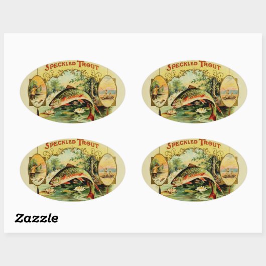  forel Vist stickers (Vel)