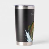 forel vlieg vissen cadeau vader vaders water fles geïsoleerde drinkbeker (Rechts)