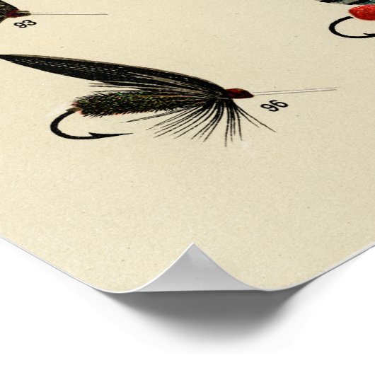 Forel vliegen 84 tot 98 poster (Hoek)