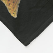 Forel vliegen - Brook, bruin, regenboog Fleece Deken (Hoek)