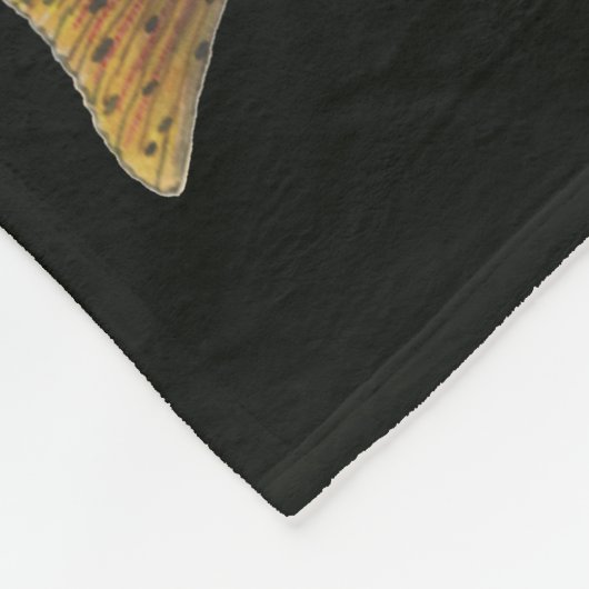 Forel vliegen - Brook, bruin, regenboog Fleece Deken (Hoek)