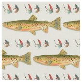 Forel Vliegen Vissen Visser Stof (Close Up)