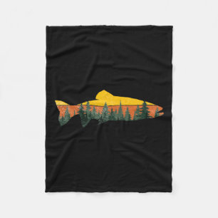 forel vliegend Natuur in het open bos Wildlife F Fleece Deken